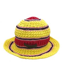 STELLA McCARTNEY（ステラマッカートニー）の古着「EMBROIDERED CROCHET HAT」｜イエロー