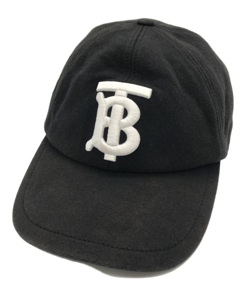 BURBERRY LONDON（バーバリーロンドン）BURBERRY LONDON (バーバリーロンドン) Monogram Motif Cotton Jersey Baseball Cap ブラックの古着・服飾アイテム