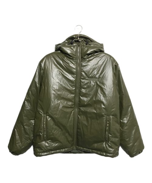 X-LARGE（エクストララージ）X-LARGE (エクストララージ) QUILTING LOGO HOODED PUFFER JACKET グリーン サイズ:Ｍの古着・服飾アイテム