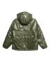 X-LARGE (エクストララージ) QUILTING LOGO HOODED PUFFER JACKET グリーン サイズ:Ｍ：8000円