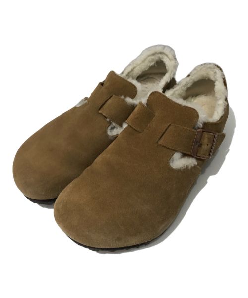 BIRKENSTOCK（ビルケンシュトック）BIRKENSTOCK (ビルケンシュトック) ファーライナーロンドンサボサンダル ブラウン サイズ:27の古着・服飾アイテム