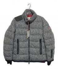 MONCLER GRENOBLE (モンクレール グルノーブル) BARNES ニットダウンジャケット ネイビー×ホワイト サイズ:SIZE4