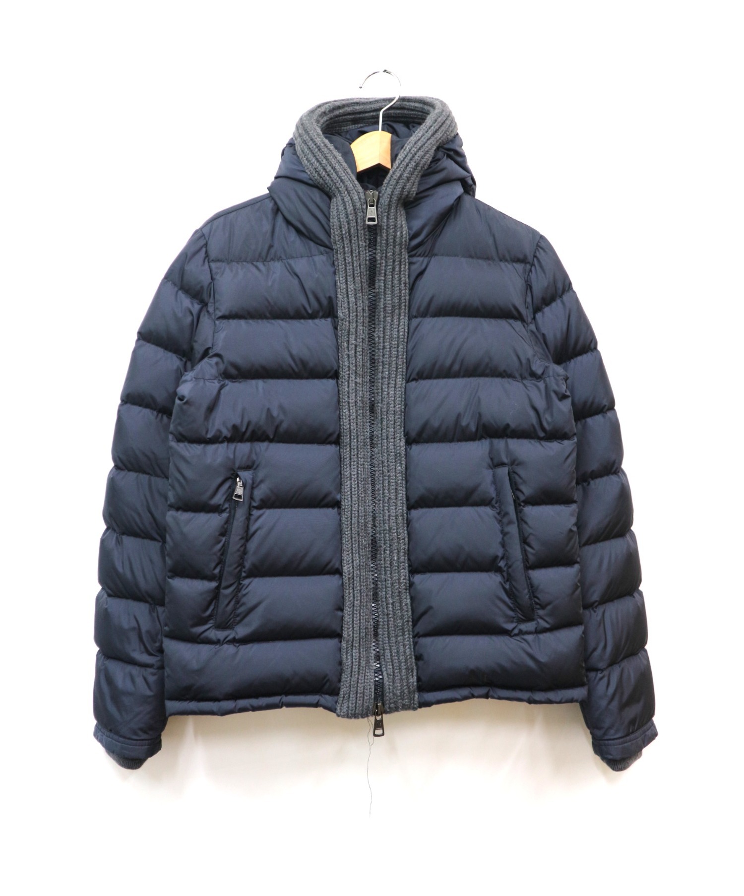 中古 古着通販 Moncler モンクレール ダウンジャケット ネイビー サイズ 1 Canut Giubbotto ブランド 古着通販 トレファク公式 Trefac Fashion