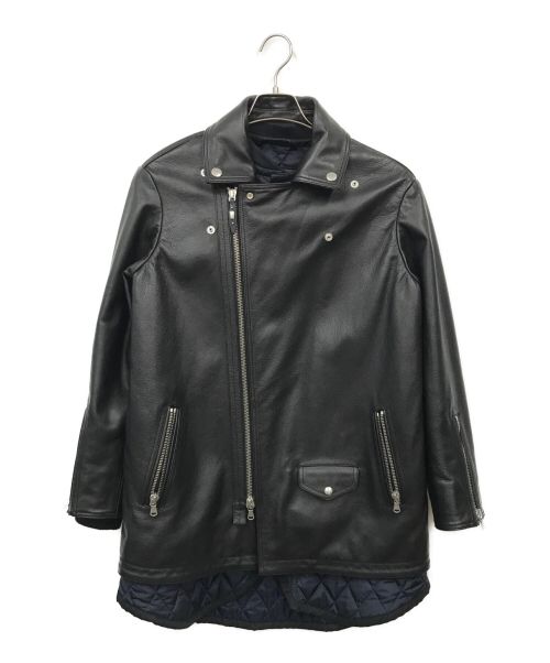 DIESEL Black Gold（ディーゼル ブラック ゴールド）DIESEL Black Gold (ディーゼル ブラック ゴールド) レザーコート ブラック サイズ:36の古着・服飾アイテム