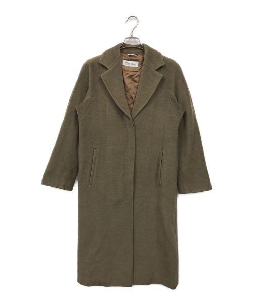 MaxMara（マックスマーラ）MaxMara (マックスマーラ) カシミヤ混チェスターコート ベージュ サイズ:36の古着・服飾アイテム