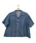 Rumche（ラム・シェ）の古着「半袖ストライプシャツ」｜ブルー