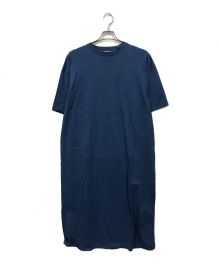 ATON（エイトン）の古着「Tシャツワンピース」｜ブルー