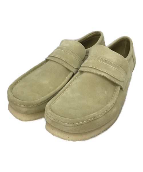 CLARKS（クラークス）CLARKS (クラークス) WallabeeLoafer Maple Suede（ワラビーローファーメープルスエード） ベージュ サイズ:26.5 未使用品の古着・服飾アイテム