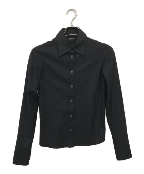 GUCCI（グッチ）GUCCI (グッチ) カシミヤ混ウールシャツ ブラック サイズ:38の古着・服飾アイテム