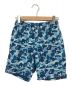 A BATHING APE（アベイシングエイプ）の古着「ABC CAMO BEACH SHORTS」｜ブルー