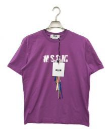 MSGM（エムエスジーエム）の古着「ロゴＴシャツ」｜パープル