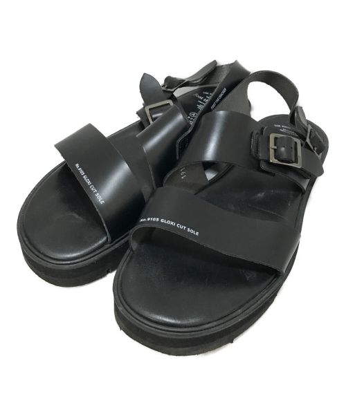 foot the coacher（フットザコーチャー）foot the coacher (フットザコーチャー) S.S.BELT SANDALS（ベルトサンダル） ブラック サイズ:9の古着・服飾アイテム