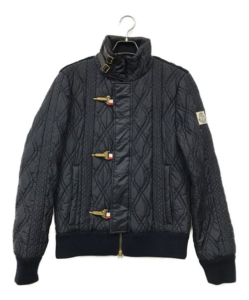 MONCLER GAMME BLEU（モンクレール ガム ブルー）MONCLER GAMME BLEU (モンクレール ガム ブルー) ケーブルウールニットダウンジャケット ネイビー サイズ:1の古着・服飾アイテム