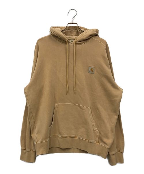 CarHartt（カーハート）CarHartt (カーハート) Hooded Nelson Sweatshirt（フーテッド ネルソン スウェットシャツ） ブラウン サイズ:Lの古着・服飾アイテム