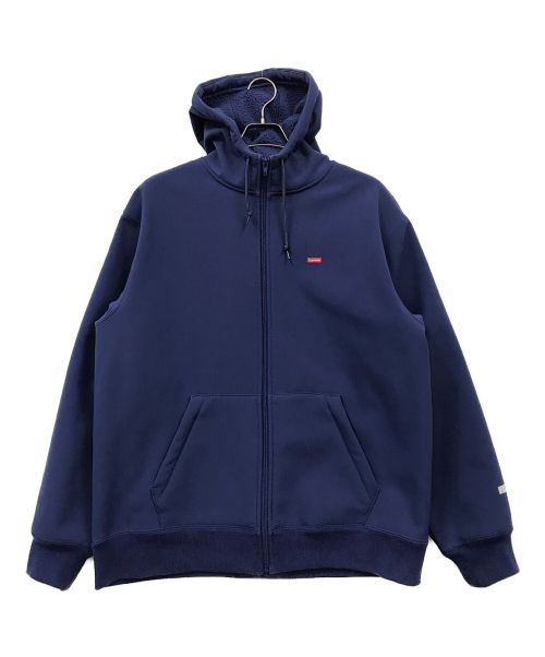 SUPREME（シュプリーム）SUPREME (シュプリーム) スモールボックスロゴ ジップパーカー ブルー サイズ:Largeの古着・服飾アイテム