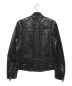 DIESEL (ディーゼル) ラメ加工ライダースジャケット ブラック サイズ:S：16000円