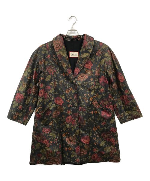 HERNO（ヘルノ）HERNO (ヘルノ) 花柄コート ネイビー サイズ:42の古着・服飾アイテム