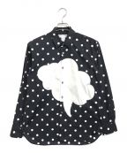 COMME des GARCONS SHIRTコムデギャルソンシャツ）の古着「ドット柄シャツ」｜ブラック