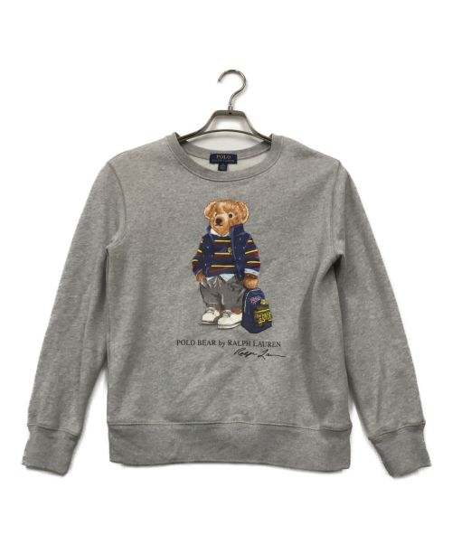 POLO RALPH LAUREN（ポロ・ラルフローレン）POLO RALPH LAUREN (ポロ・ラルフローレン) ポロベアスウェット グレー サイズ:KIDS M（10-12）の古着・服飾アイテム