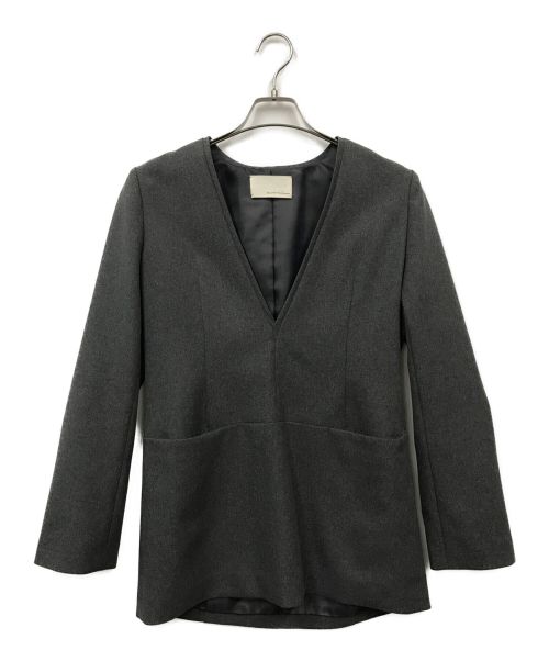 aere（アエレ）aere (アエレ) V-neck pullover jacket グレー サイズ:38の古着・服飾アイテム