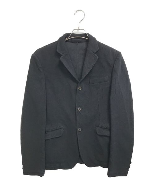 COMME des GARCONS HOMME（コムデギャルソン オム）COMME des GARCONS HOMME (コムデギャルソン オム) 製品染めメッシュテーラードジャケット ブラック サイズ:Sの古着・服飾アイテム