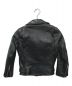 beautiful people (ビューティフルピープル) vintage leather riders jacket（ビンテージレザーライダースジャケット） ブラック サイズ:130：10000円