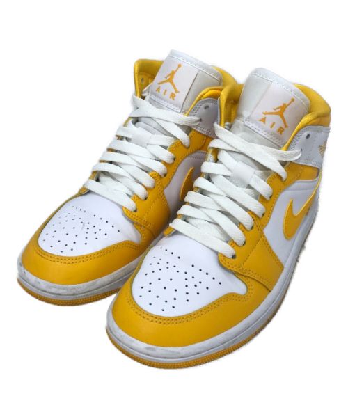 NIKE（ナイキ）NIKE (ナイキ) WMNS AIR JORDAN 1 MID（ウィメンズエアジョーダン1ミッド） イエロー サイズ:22.5の古着・服飾アイテム