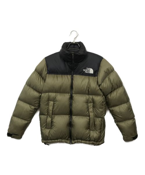 THE NORTH FACE（ザ ノース フェイス）THE NORTH FACE (ザ ノース フェイス) NUPTSE LIGHT JACKET（ヌプシジャケット） グリーン×ブラック サイズ:Sの古着・服飾アイテム