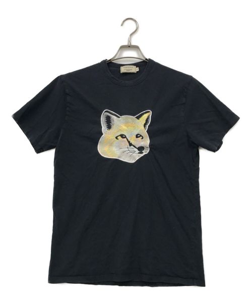 maison kitsune（メゾンキツネ）maison kitsune (メゾンキツネ) ビッグパステルフォックスヘッドロゴTシャツ ホワイト サイズ:Sの古着・服飾アイテム