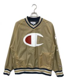 Champion×BEAMS GOLF（チャンピオン×ビームスゴルフ）の古着「ナイロンプルオーバー」｜ベージュ