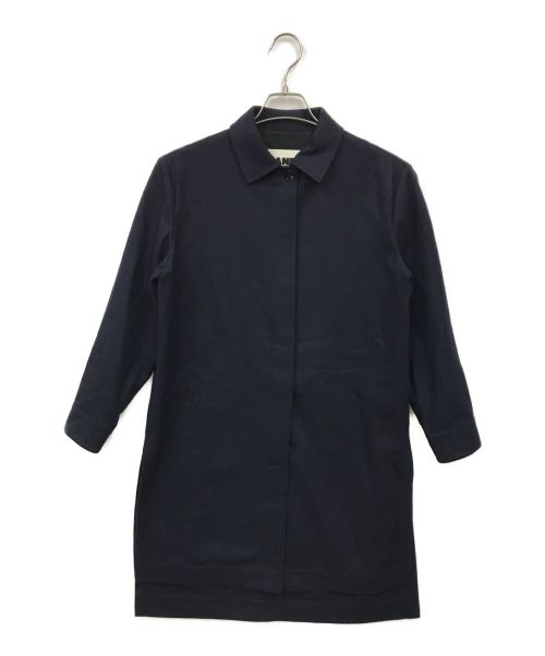 JIL SANDER+（ジルサンダープラス）JIL SANDER+ (ジルサンダープラス) ステンカラーコート ネイビー サイズ:34の古着・服飾アイテム