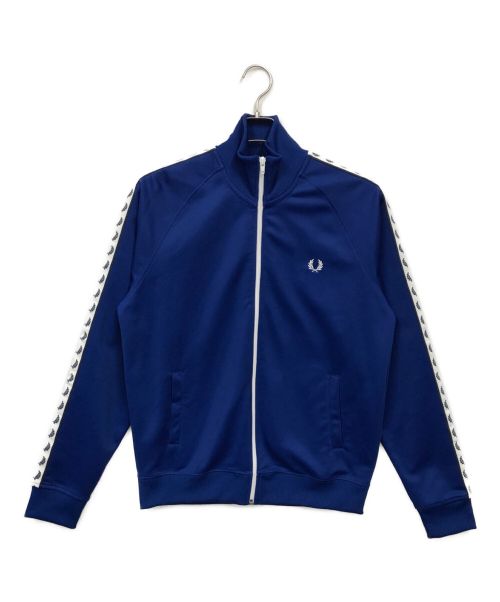 FRED PERRY（フレッドペリー）FRED PERRY (フレッドペリー) TAPED TRACK JACKET（テープド　トラックジャケット） ブルー サイズ:Mの古着・服飾アイテム