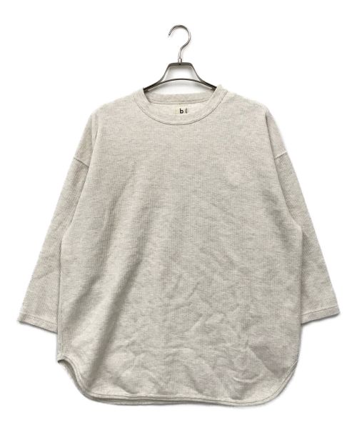 blurhms ROOTSTOCK（ブラームスルーツストック）blurhms ROOTSTOCK (ブラームスルーツストック) Rough&Smooth Thermal Baseball Tee（ラフ アンド スムース サーマル ベースボール ティー） グレー サイズ:3の古着・服飾アイテム