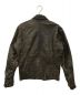 DIESEL (ディーゼル) エイジングレザージャケット ブラウン サイズ:M：12800円