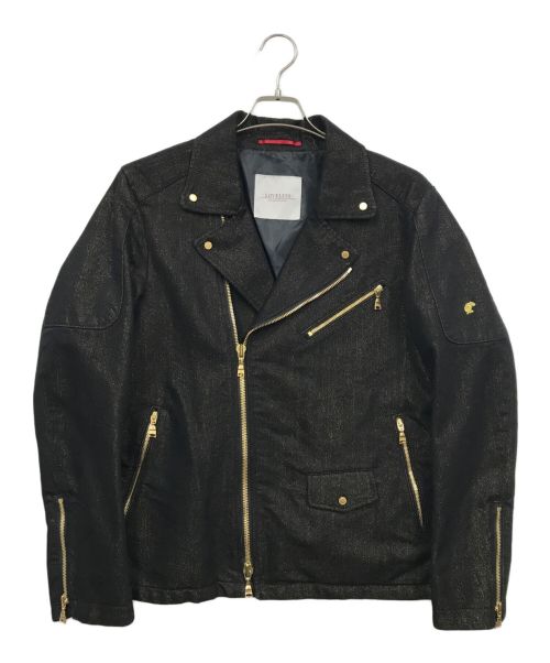 LOVELESS（ラブレス）LOVELESS (ラブレス) GOLD DENIM RIDERS JKT(ゴールドデニムライダースジャケット) ブラック サイズ:1の古着・服飾アイテム