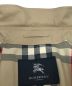 中古・古着 BURBERRY LONDON (バーバリー ロンドン) レザー切替トレンチコート ベージュ サイズ:38：19800円