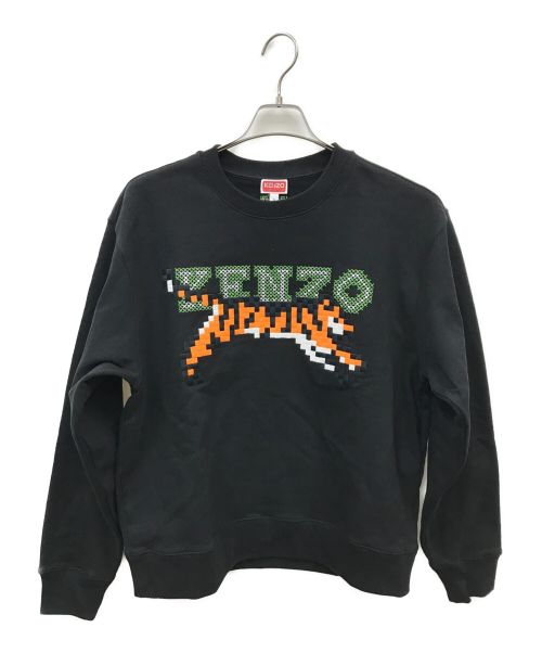 KENZO（ケンゾー）KENZO (ケンゾー) 'KENZO PIXEL' スウェット ブラック サイズ:Sの古着・服飾アイテム