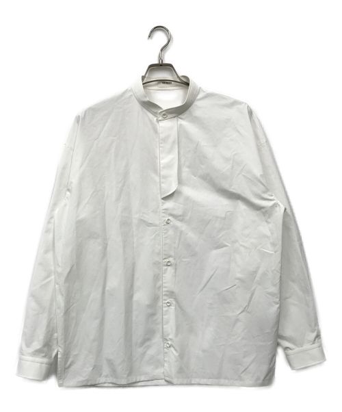 THE RERACS（ザ リラクス）THE RERACS (ザ リラクス) BAND COLLAR PLACKET SHIRTS ホワイト サイズ:46の古着・服飾アイテム