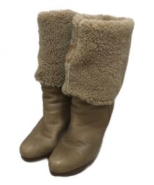 MIU MIU（ミュウミュウ）の古着「Shearling Boots（シアリングブーツ）」｜ベージュ