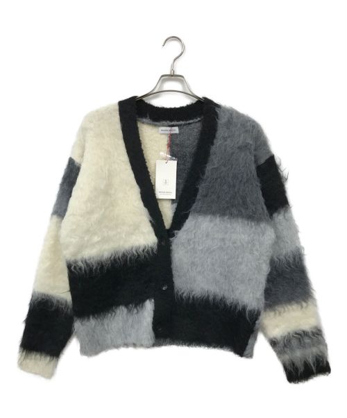 MAISON SPECIAL（メゾンスペシャル）MAISON SPECIAL (メゾンスペシャル) Block Switching Shaggy Knit Cardigan（ブロックスウィッチングシャギーニットカーディガン） ブラック サイズ:FREE 未使用品の古着・服飾アイテム