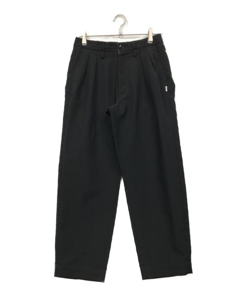 WTAPS（ダブルタップス）WTAPS (ダブルタップス) TUCK 01 TROUSERS（タック トラウザー） ブラック サイズ:X 01の古着・服飾アイテム