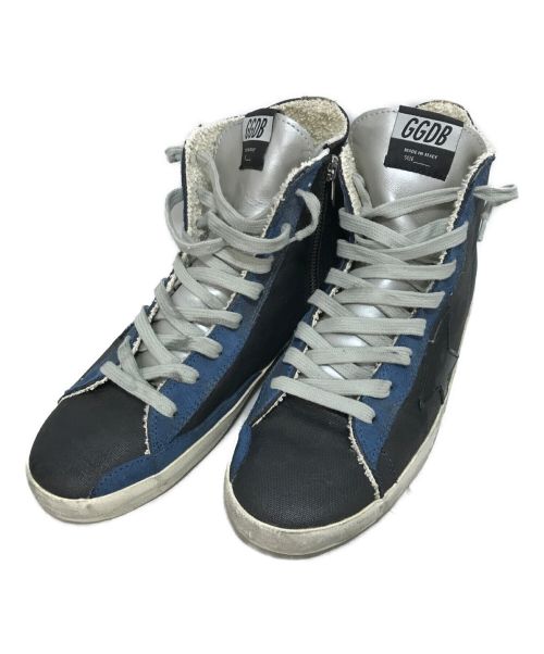 GOLDEN GOOSE（ゴールデングース）GOLDEN GOOSE (ゴールデングース) ヴィンテージ加工ハイカットスニーカー ブラック サイズ:40の古着・服飾アイテム