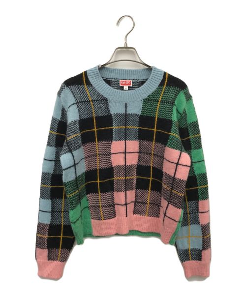 KENZO（ケンゾー）KENZO (ケンゾー) クルーネックニット スカイブルー サイズ:Mの古着・服飾アイテム