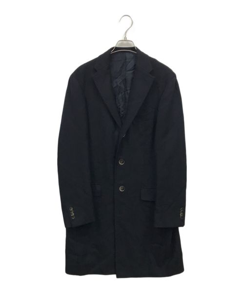 RING JACKET（リングジャケット）RING JACKET (リングジャケット) チェスターコート ネイビー サイズ:50の古着・服飾アイテム