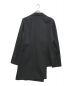 GROUND Y (グラウンドワイ) WOOL/POLYESTER GABARDINE ASYMMETRIC JACKET ブラック サイズ:3：32000円