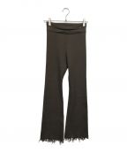 ASTRAETアストラット）の古着「Rib Crush Slim Flare Pants」｜ブラウン