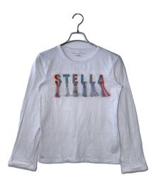 STELLA McCARTNEY（ステラマッカートニー）の古着「フリンジロゴ刺繍カットソー」｜ホワイト