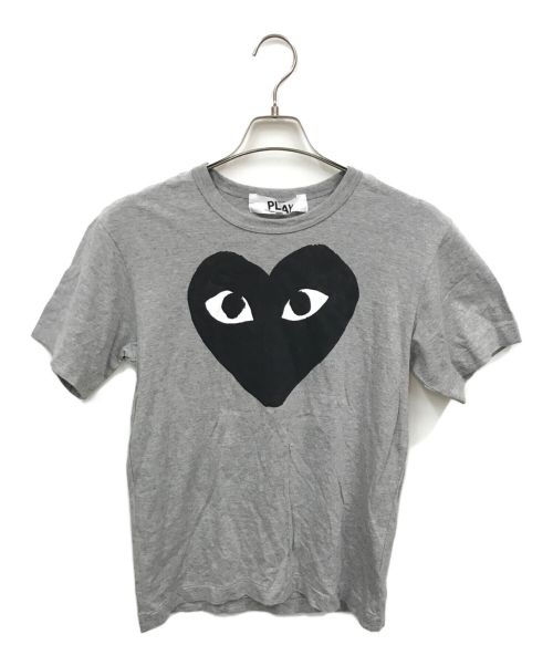 PLAY COMME des GARCONS（プレイ コムデギャルソン）PLAY COMME des GARCONS (プレイ コムデギャルソン) ハートプリントTシャツ グレー サイズ:Mの古着・服飾アイテム