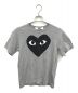 PLAY COMME des GARCONS（プレイ コムデギャルソン）の古着「ハートプリントTシャツ」｜グレー