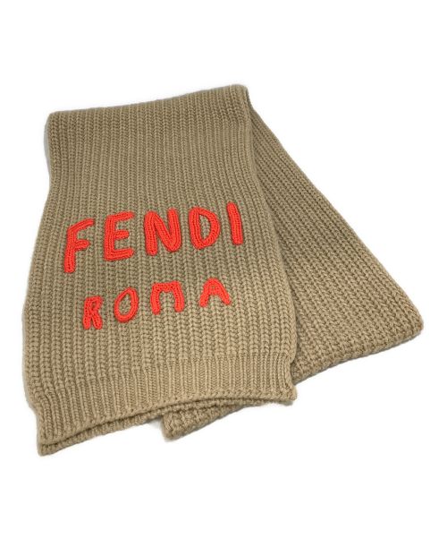 FENDI（フェンディ）FENDI (フェンディ) マフラー ブラウンの古着・服飾アイテム